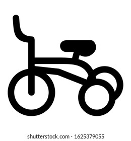 tricycle icon or logo isolated sign symbol vector illustration - high quality black style vector icons
