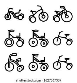 tricycle icon or logo isolated sign symbol vector illustration - Collection of high quality black style vector icons
