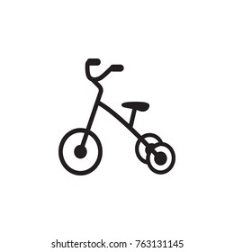 Tricycle icon. Toy element icon. Premium quality graphic design icon. Baby Signs, outline symbols collection icon for websites, web design, mobile app on white background