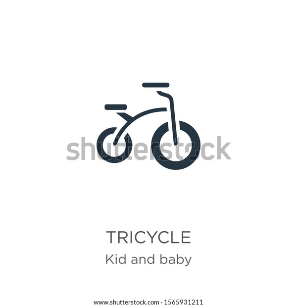 Tricycle icon\
vector. Trendy flat tricycle icon from kid and baby collection\
isolated on white background. Vector illustration can be used for\
web and mobile graphic design, logo,\
eps10
