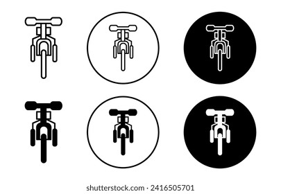 tricycle simple icon collection set on white background color