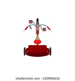 Tricycle vector bike bicycle icon isolated toy red ride wheel transportation kids child illustration