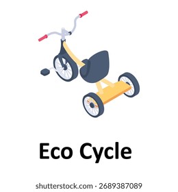 Ícone de vetor triciclo que pode facilmente modificar ou editar

