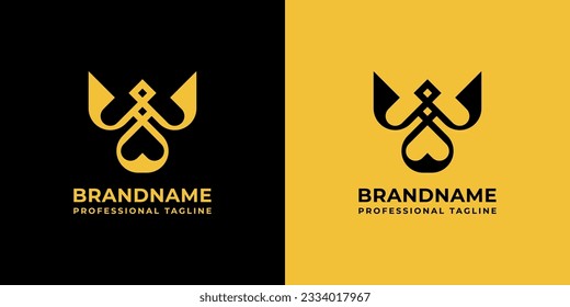 Trident Bee Logo is suitable for any business related to Trident and Bee