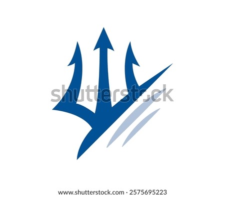 trident blade dart spear javelin sea aquaman shafts tvector logo