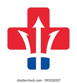 Trident and Cross Logo