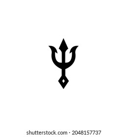 trident design logo vector illustration
