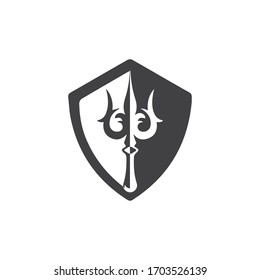 Vektorillustration von Trident-Designs und Vorlage für die Symbolgrafik