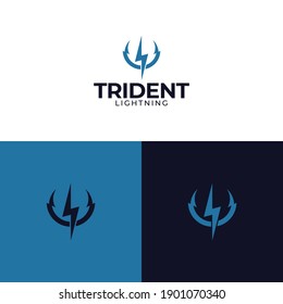 Trident Energy Logo Design Vector
