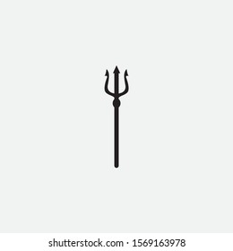 trident icon graphic element Illustration template design