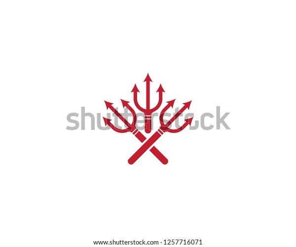 Trident Icon Illustration Stock Vector (Royalty Free) 1257716071 ...