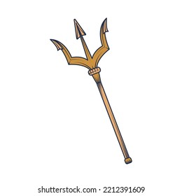 trident icon isolated white background