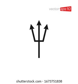 Design-Vektorillustration für Trident-Symbole