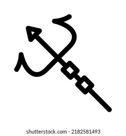 trident icon or logo isolated sign symbol vector illustration - high quality black style vector icons
