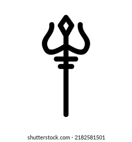trident icon or logo isolated sign symbol vector illustration - high quality black style vector icons
