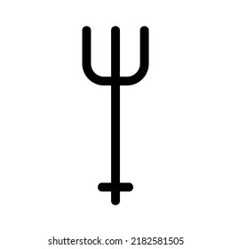 trident icon or logo isolated sign symbol vector illustration - high quality black style vector icons
