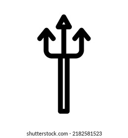 trident icon or logo isolated sign symbol vector illustration - high quality black style vector icons
