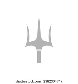 trident icon on a white background, vector illustration