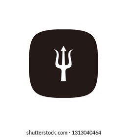 Trident icon sign symbol