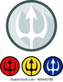 trident icon. trident symbol on flat style