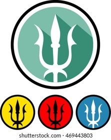 trident icon. trident symbol on flat style