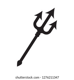 trident icon in trendy flat style 