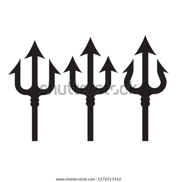 Trident Icon Trendy Flat Style Stock Vector (Royalty Free) 1276213162 ...