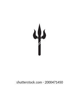 Trident icon vector illustration logo design.