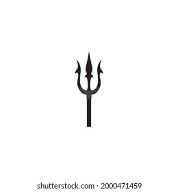 Trident Symbol Vektorgrafik Logo Design.