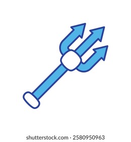 Trident icon vector stock illustration