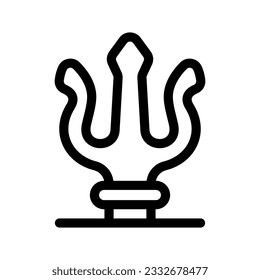 Ilustración de diseño de símbolo del vector de icono tridente
