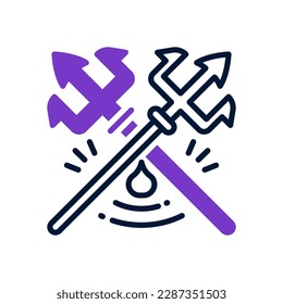 trident icon for your website, mobile, presentation, and logo design.