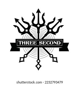trident illustration vector for logo concept