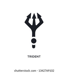 trident isolated icon. simple element illustration from india concept icons. trident editable logo sign symbol design on white background. can be use for web and mobile