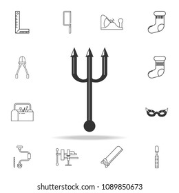 Trident line icon. Detailed set of web icons and signs. Premium graphic design. One of the collection icons for websites, web design, mobile app on white background