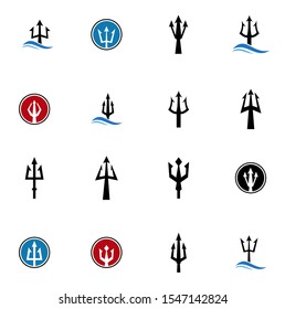trident logo design inspiration eps 10