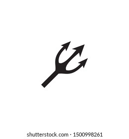 Trident logo design inspiration vector illustration template