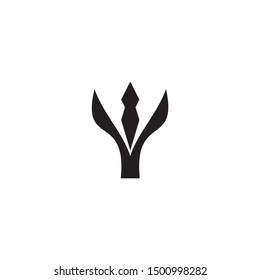 Trident logo design inspiration vector illustration template