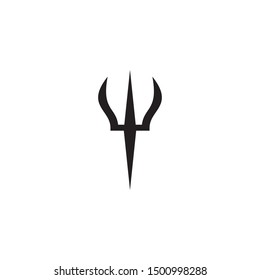 Trident logo design inspiration vector illustration template
