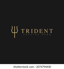 Trident Logo Design. Logo-Vorlage
