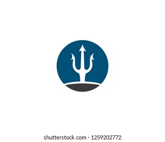 Trident logo icon illustration