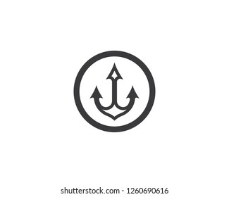 Trident logo icon illustration