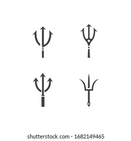 Trident Logo icon Template vector design