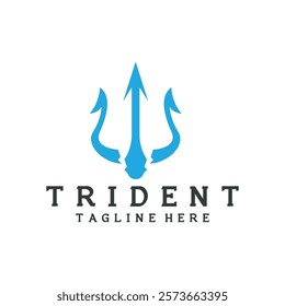 trident logo icon vector illustration template design