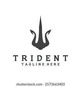 trident logo icon vector illustration template design