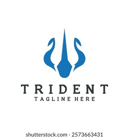 trident logo icon vector illustration template design