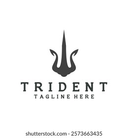 trident logo icon vector illustration template design