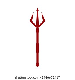 Diseño plano de ilustración de logotipo Trident