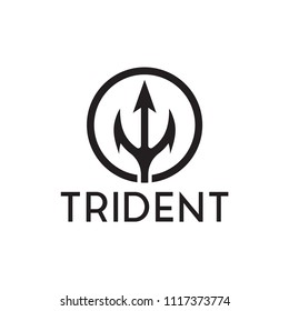 Trident Logo Inspiration Stock Vector (Royalty Free) 1117373774 ...