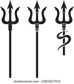 Trident, logotipo aislado en fondo blanco
